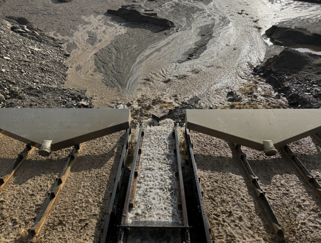 Gold recovery in a separate nugget sluice run